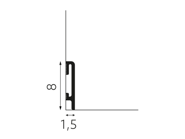 Listwa DuroFit PF080 biała