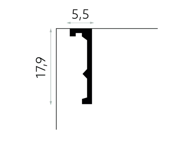 ql056t-1 Maskownica karnisza Mardom Decor QL056T