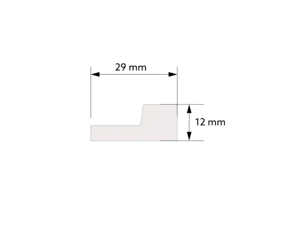 Zakończenie prawe lameli L0104R Stretto Dąb Ciemny 270 cm